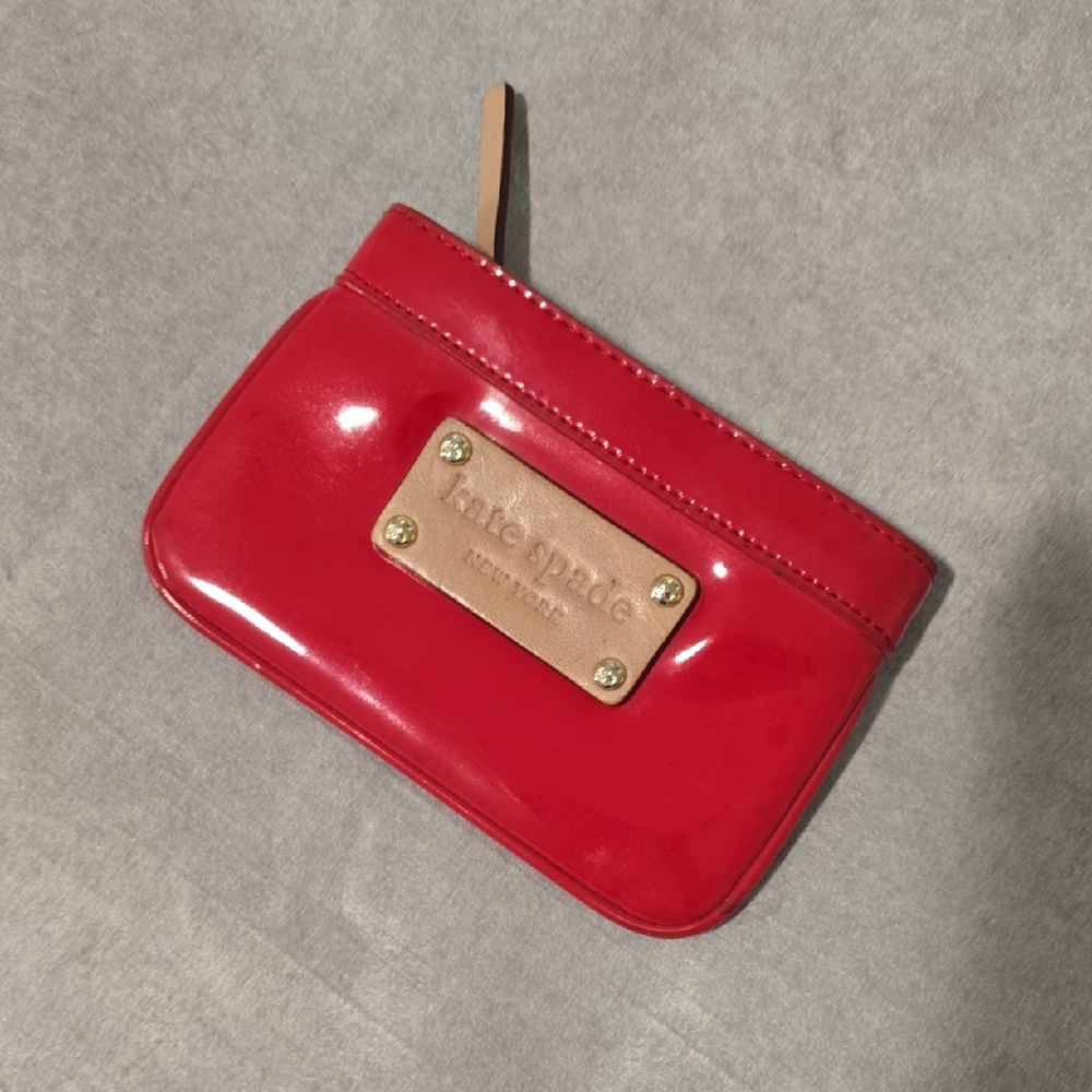Kate Spade Cherry Red Patent Card Holder